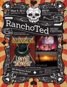 Rancho Ted Music Fest Flier